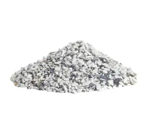 Ekstra hvide perlesten 2-5 mm.