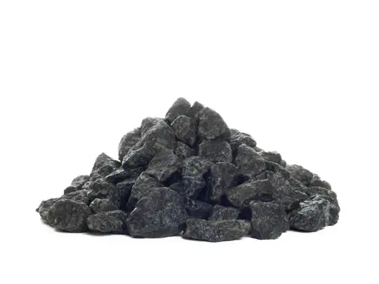 Dark grey granite chippings 16-22 mm.