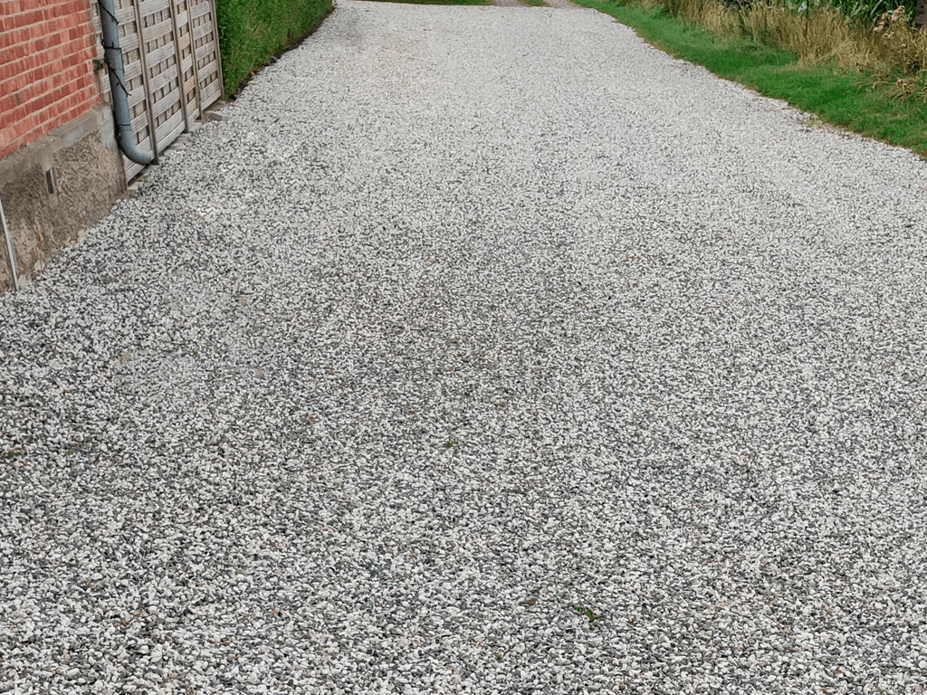 Hvide ærtesten 8-16 mm.