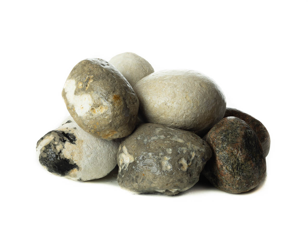 Hvide håndsten 80-120 mm.