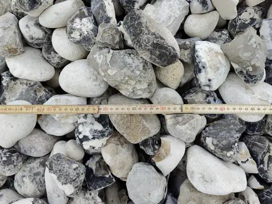 Hvide håndsten 80-120 mm.