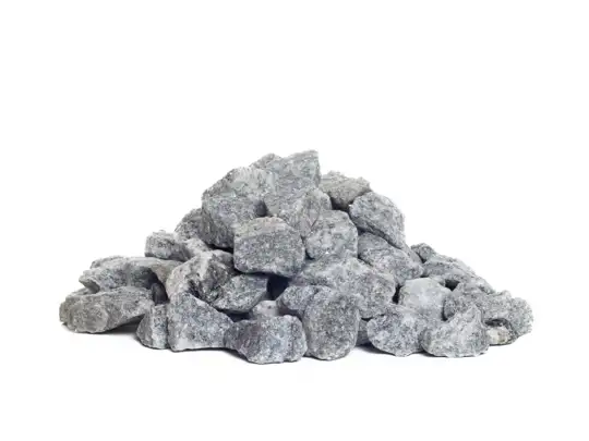 Grey granite chippings 16-22 mm.