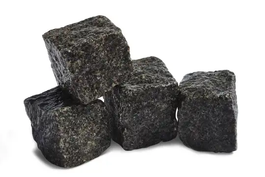 Blå Rønne chaussesten - bornholmske